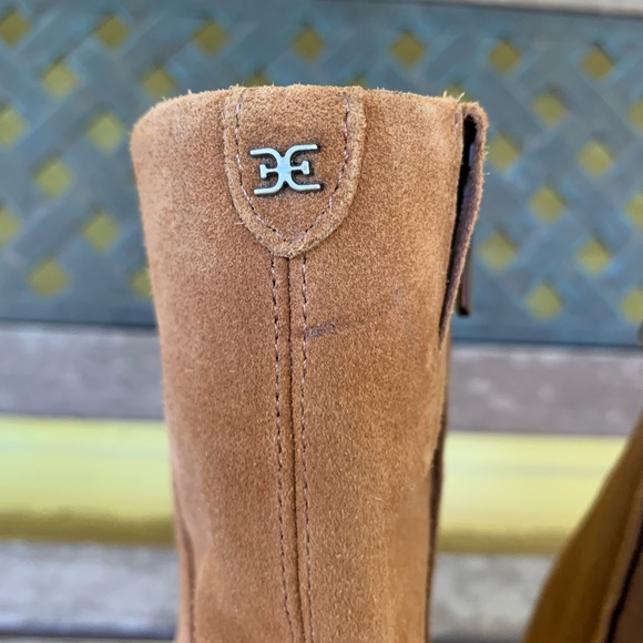 Sam Edelman Ivette Suede Boots Chestnut Brown Size 9M NWOT - Picture 5 of 13